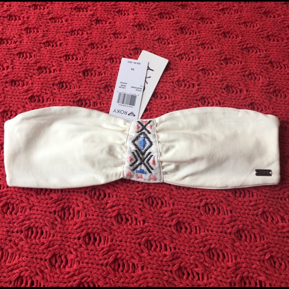 NWT Roxy Dakota Bandeau Top Sz XS