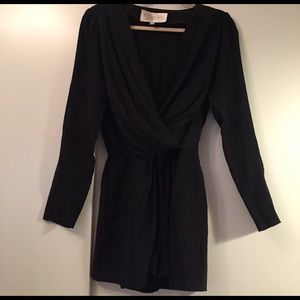 Rory Beca black long sleeve romper