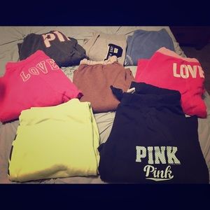 15 pieces! Victoria Secret Pink. 8sweats, 7jackets