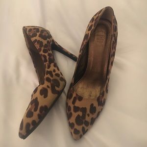 Leopard print heels
