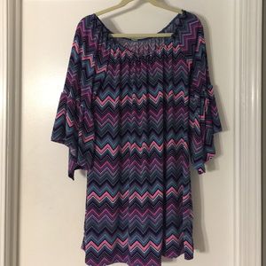 Chevron print tunic/dress