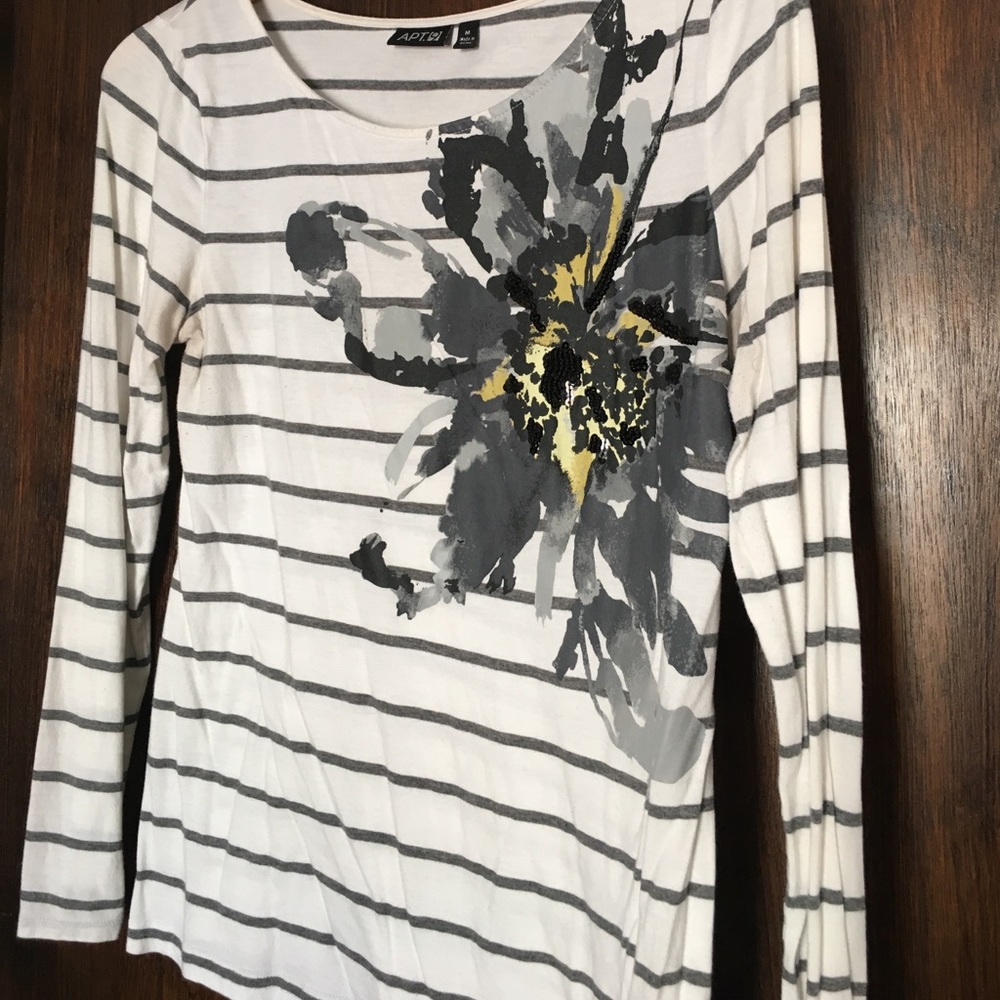 Striped long sleeve shirt