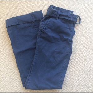 Ann Taylor Loft Navy wide leg khakis
