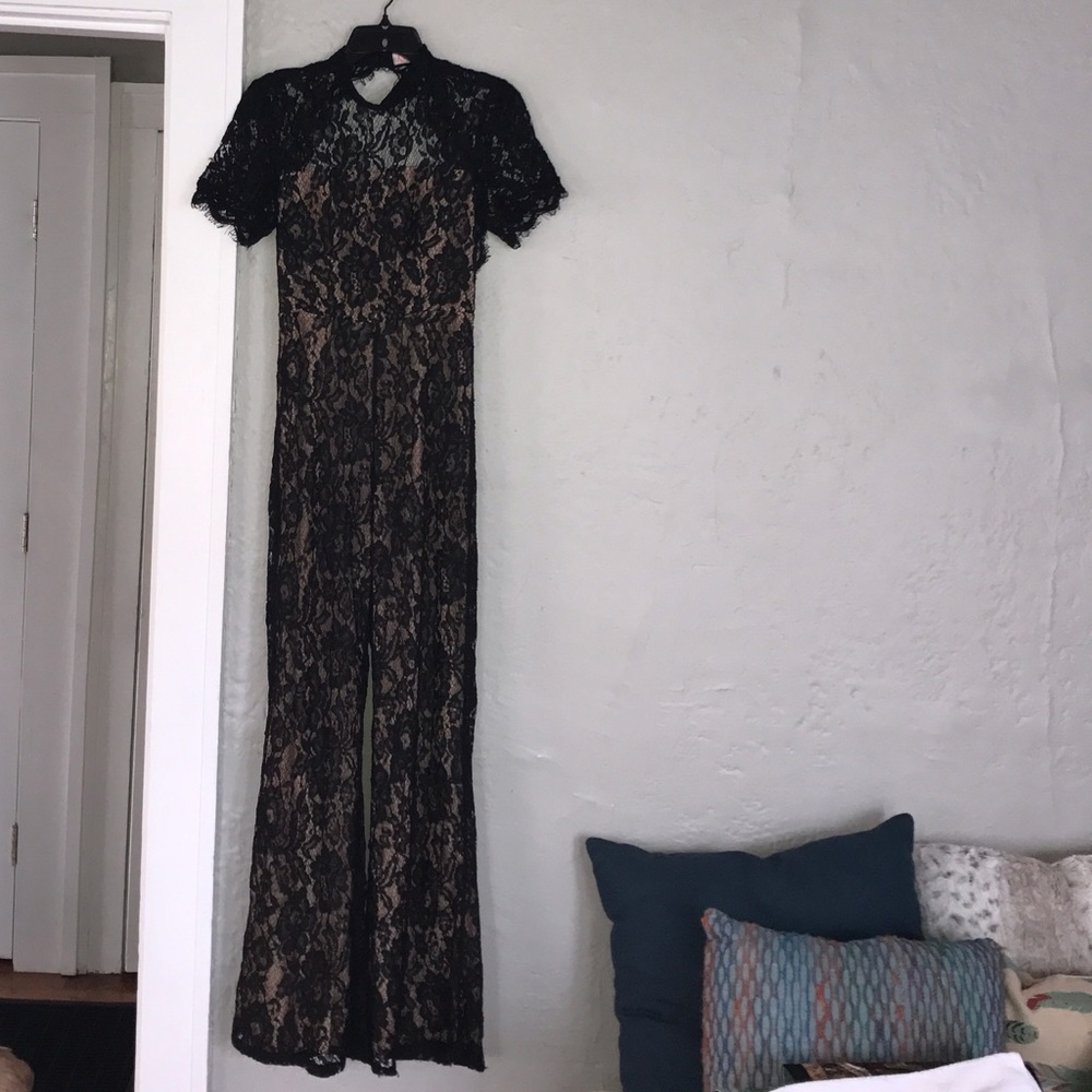 Black Lace Jumpsuit