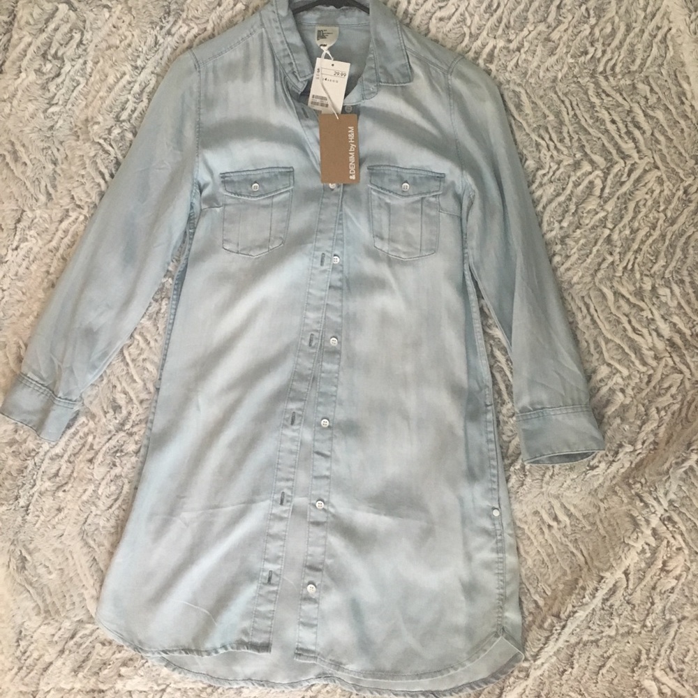 H & M Denim Shirt Dress