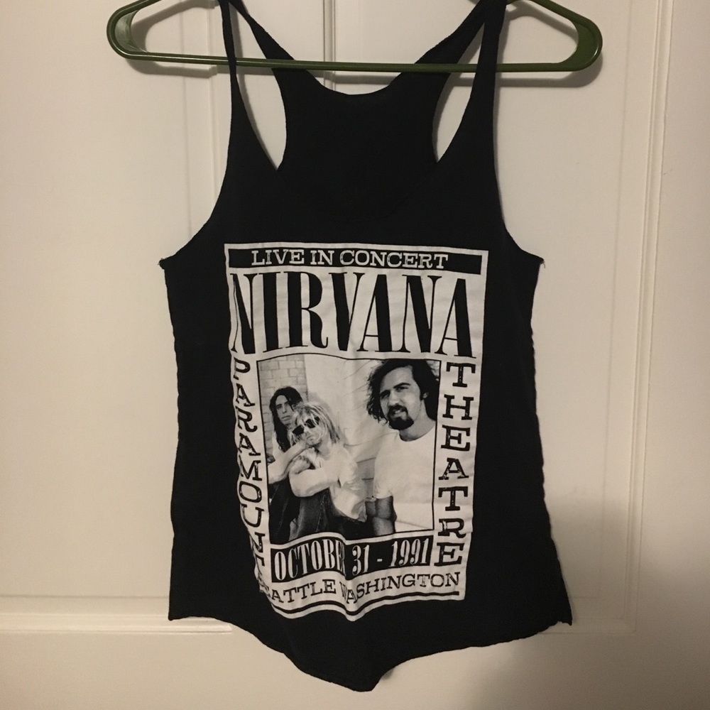 Nirvana razorback tank top