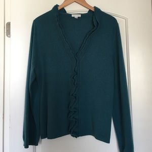 Garnet Hill cashmere cardigan