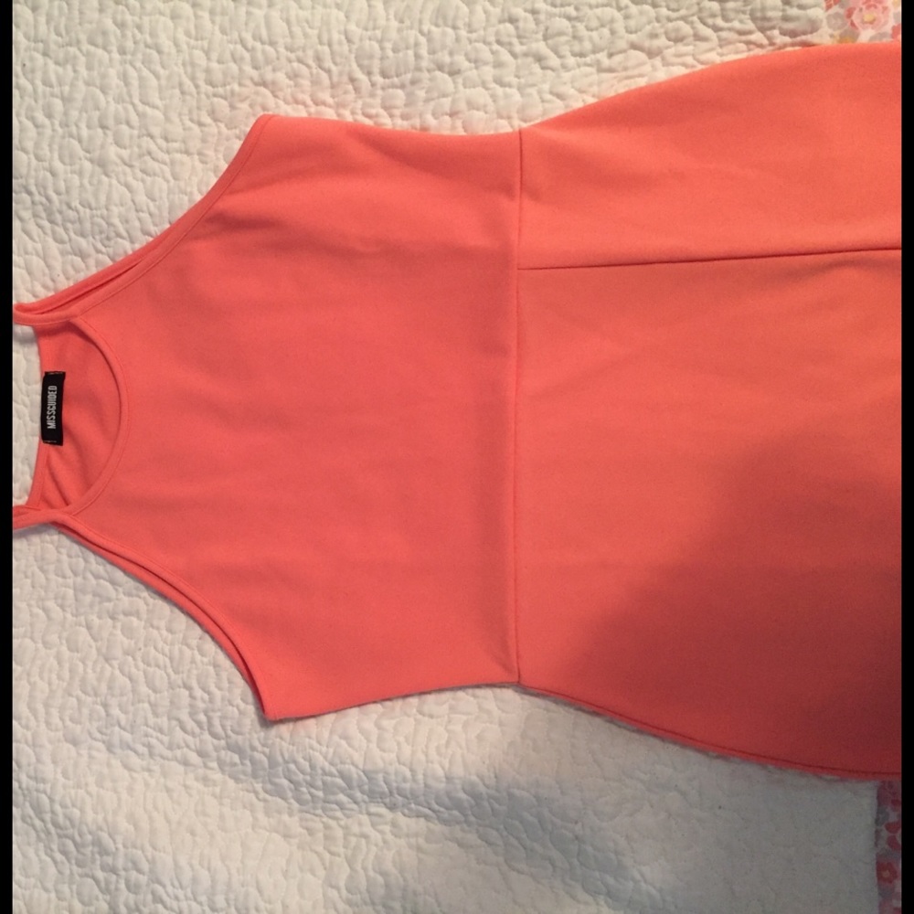 Coral MISSGUIDED dress