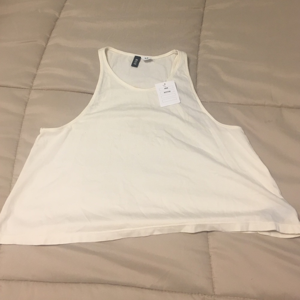 Urban outfitters white crop top