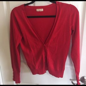 🔵 2 for $5 Red button down cardigan