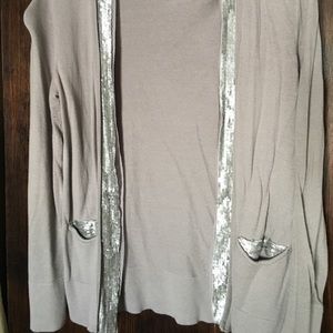 Cardigan with sequence detail