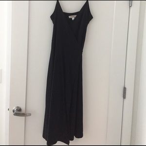 Black wrap dress