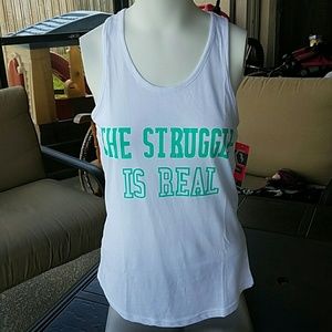 New Gym shirt tank The Struggle Is Real.