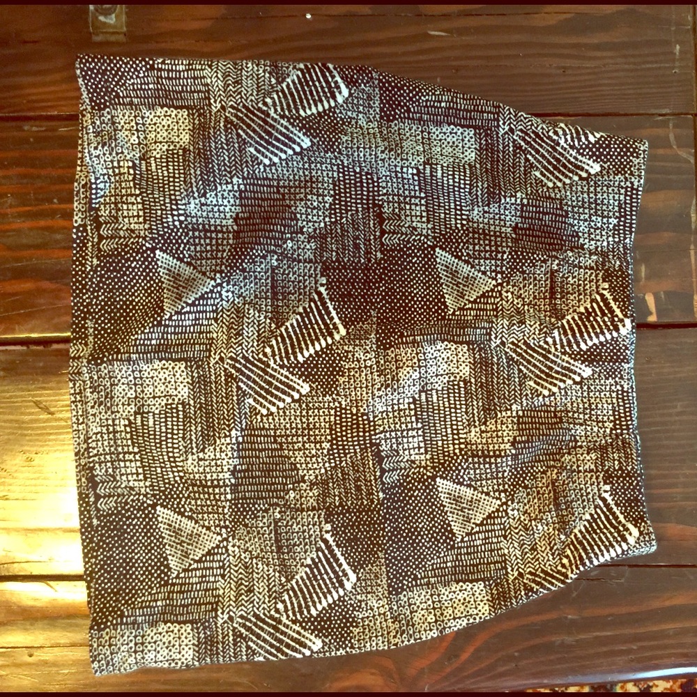 Patterned Mini Skirt