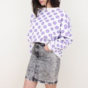 Guess | Acid wash denim skirt