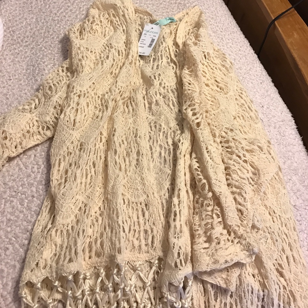Maurices cream cardigan