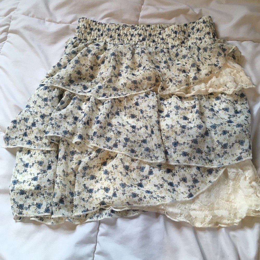 Maurice's | Floral Ruffle Skirt