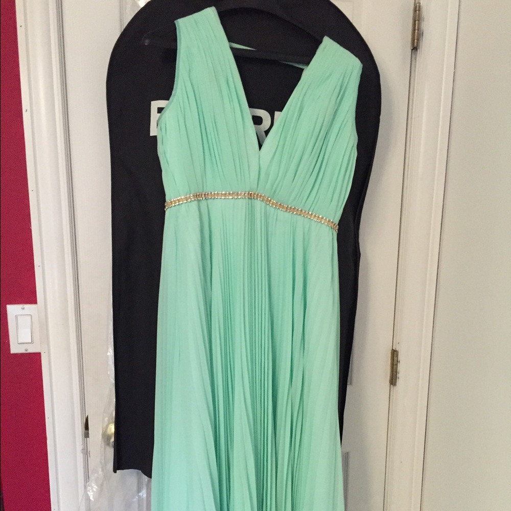 Teal prom dress