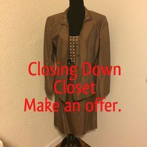 CARLISLE Ladies 4 pieces suit 100 silk