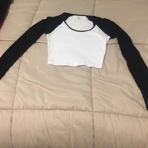 Express cropped baseball top