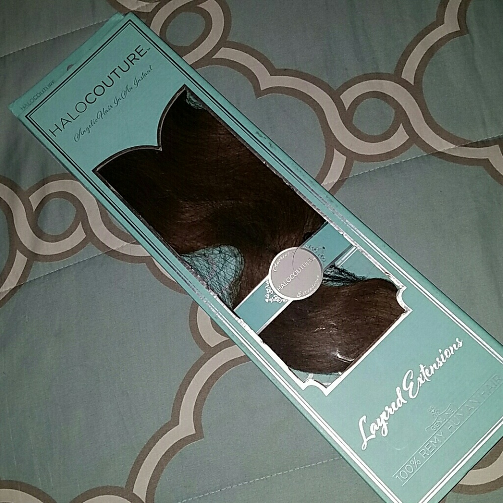100% authentic Halo Couture human hair extensions