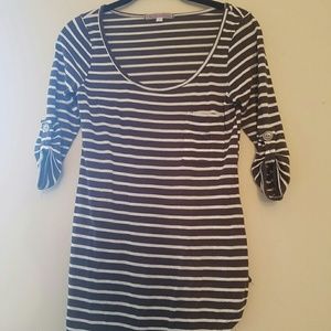 Three quarter striped shirt Three quarter striped shirt