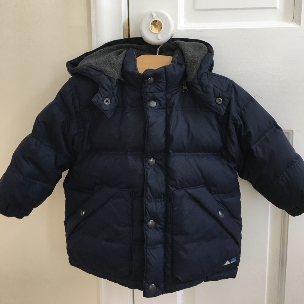 Baby Gap Blue Warmest quilted puffer Jacket
