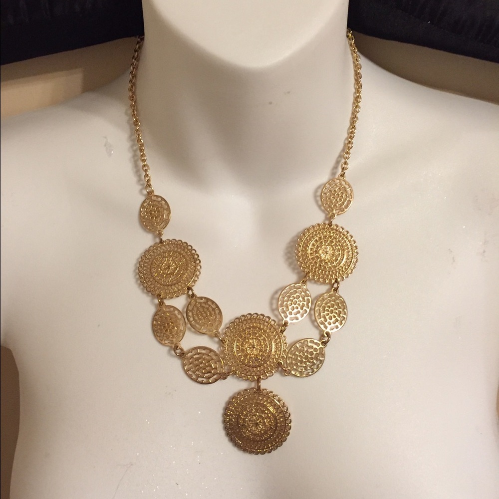 Golden goddess necklace