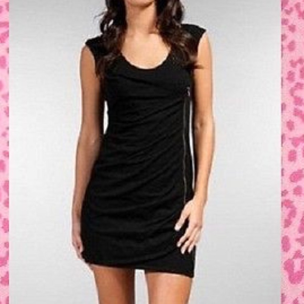 Juicy Couture Ruched Zip Front Dress
