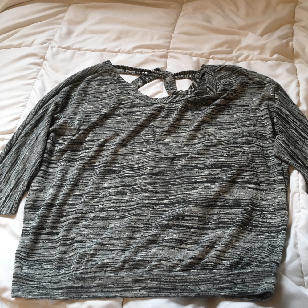 Wide neck slouchy top