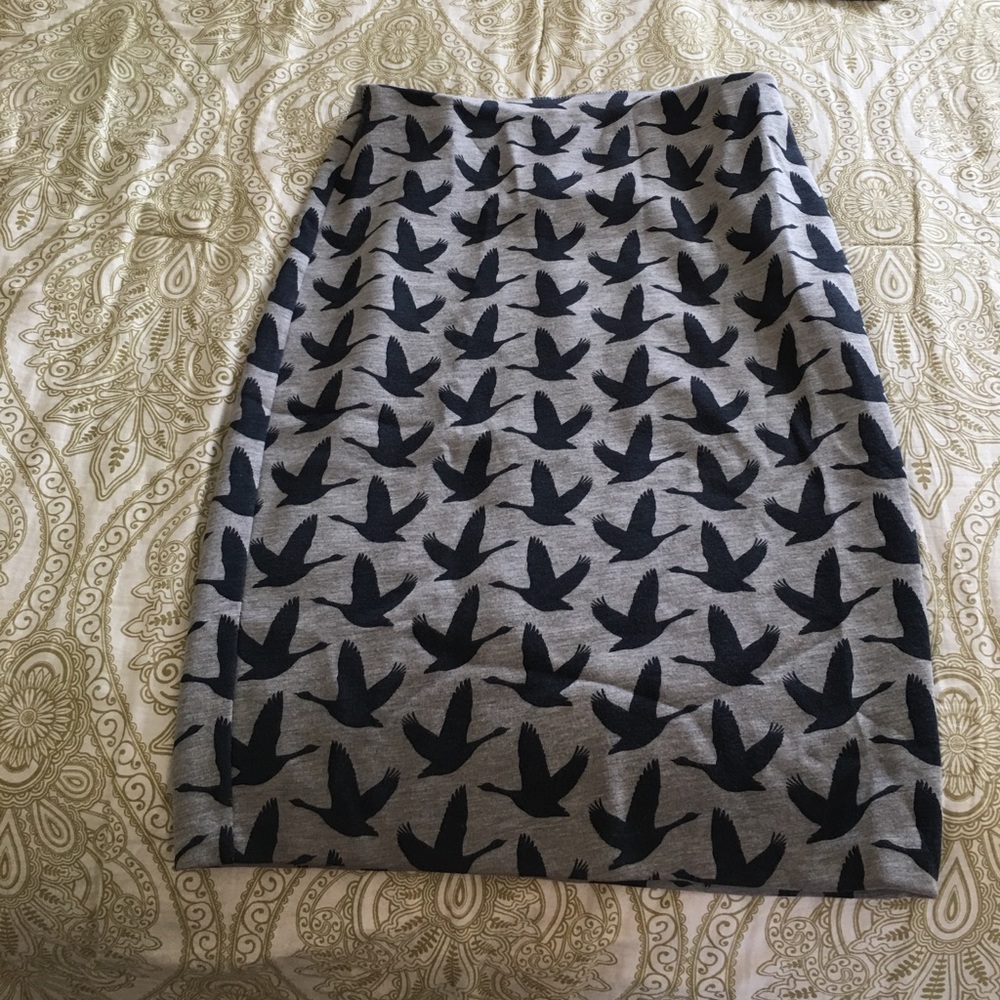 Jersey knit skirt
