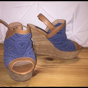 Steven by Steve Madden crochet wedges