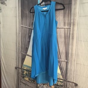 Madewell high/low midi dress
