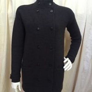 Double breasted wool sweater