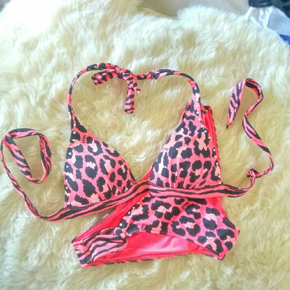 PINK Leopard Print Bikini 🌊🌴🌞