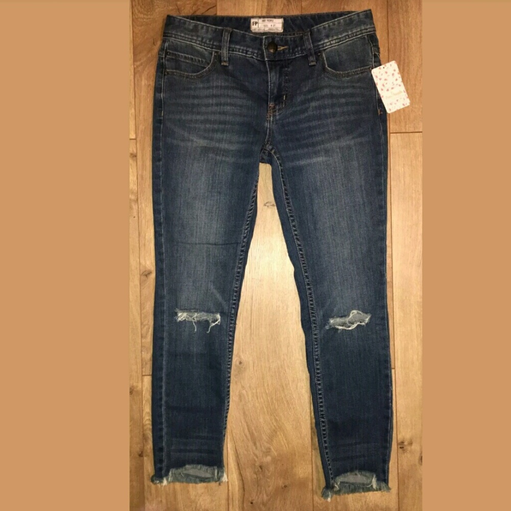 BNWT Free People jeans sz 27 Tupelo blue