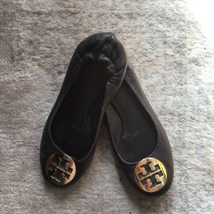 Tory Burch Black Reva Flats - size 7.5