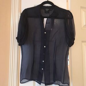 Rugby: Ralph Lauren Sheer Short-sleeved  Blouse