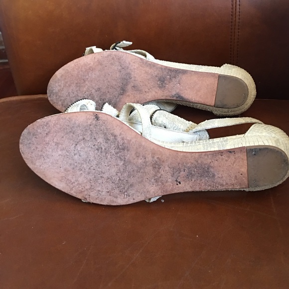 Pour la Victoire Snakeskin Sandals - Picture 4 of 4