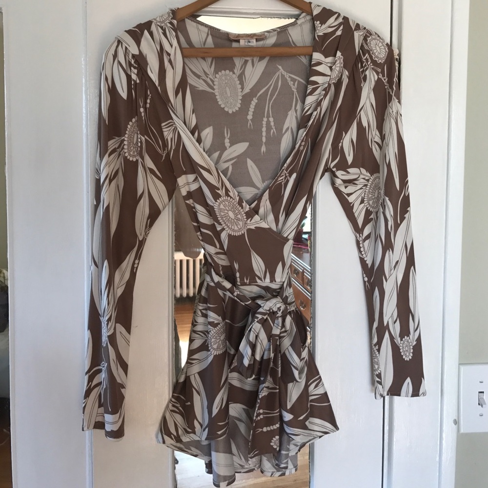Mara Hoffman Silk Wrap Top Size S