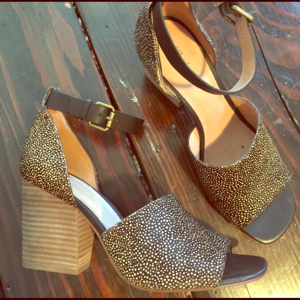 Dotted Calf Hair Sandal