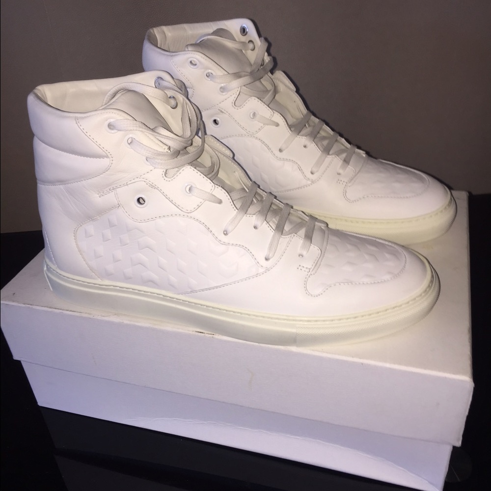 Balenciaga embossed leather high Top Sneakers