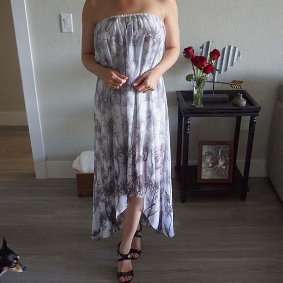 RACHEL Rachel Roy Dresses & Skirts - RACHEL Rachel Roy Palm Tree Strapless Maxi Dress