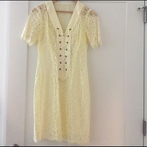 Cream lace dress