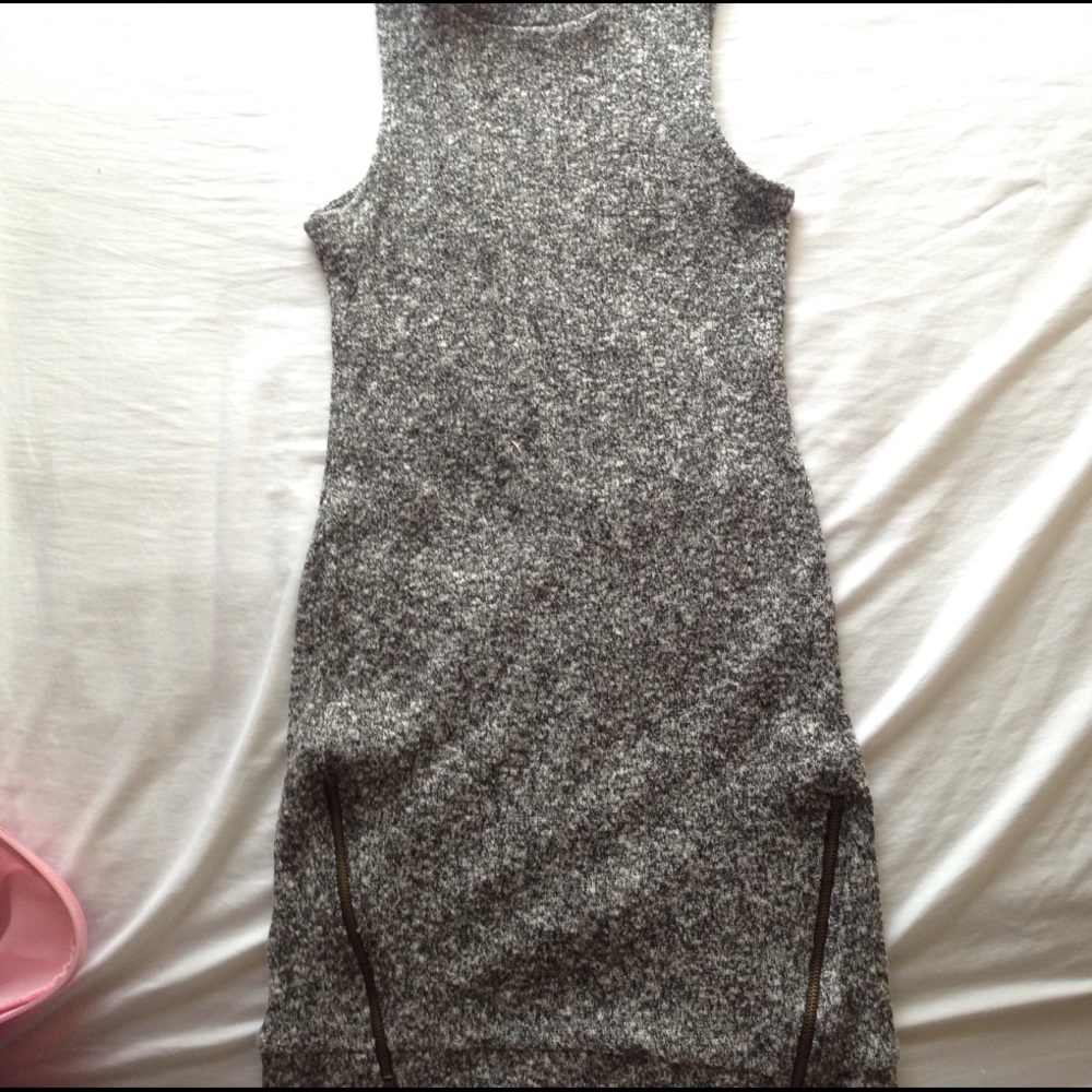 Mock neck high neck mini dress NWOT