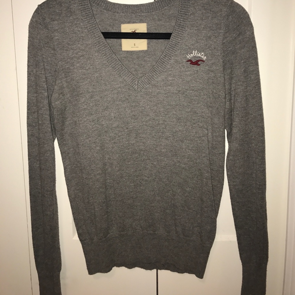Grey Hollister Sweater