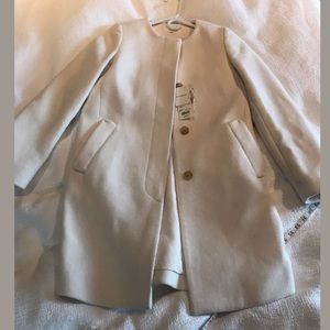 Uniqlo Cream Wool Coat XS NWT