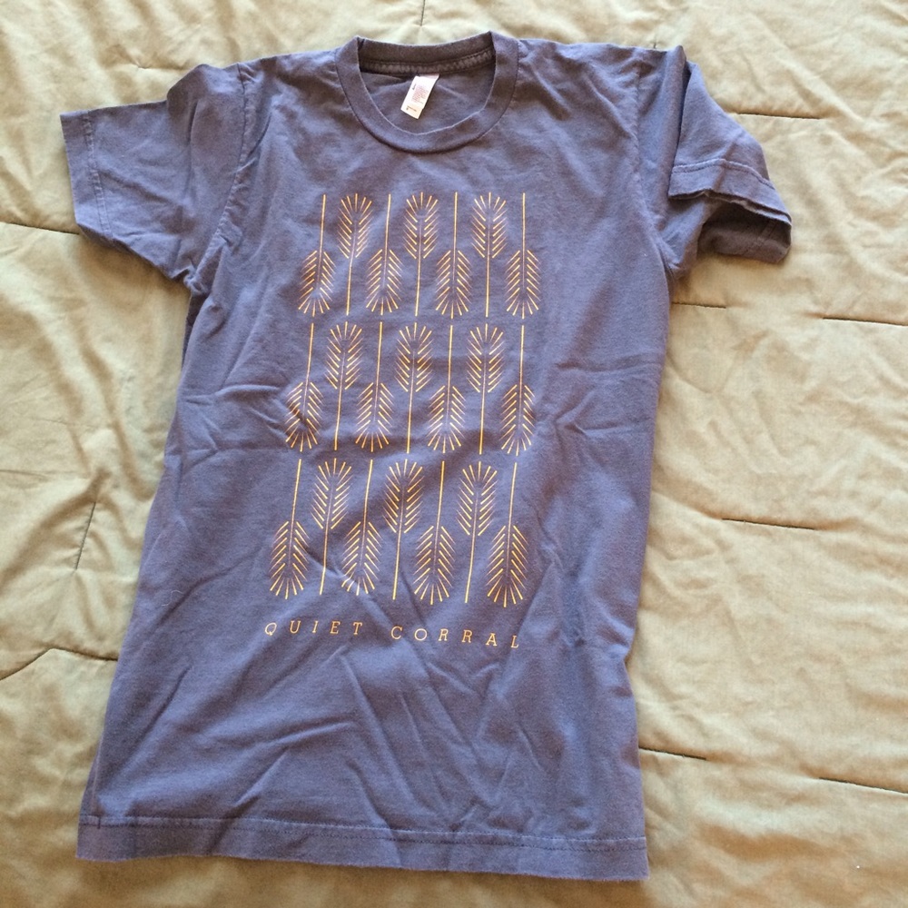 American Apparel Dark Grey Graphic T Shirt - S - Picture 4 of 4