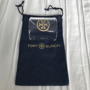 Brand new never used clear acrylic Tory butch cuff