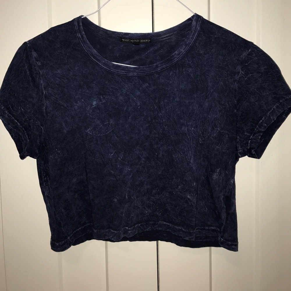 Blue Cropped T-Shirt